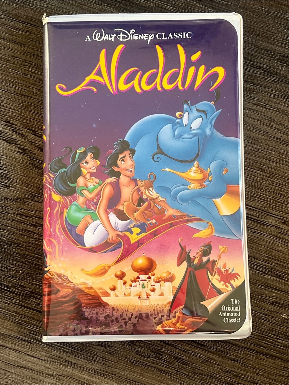 Rare Black Diamond Walt Disney 1992 Aladdin VHS